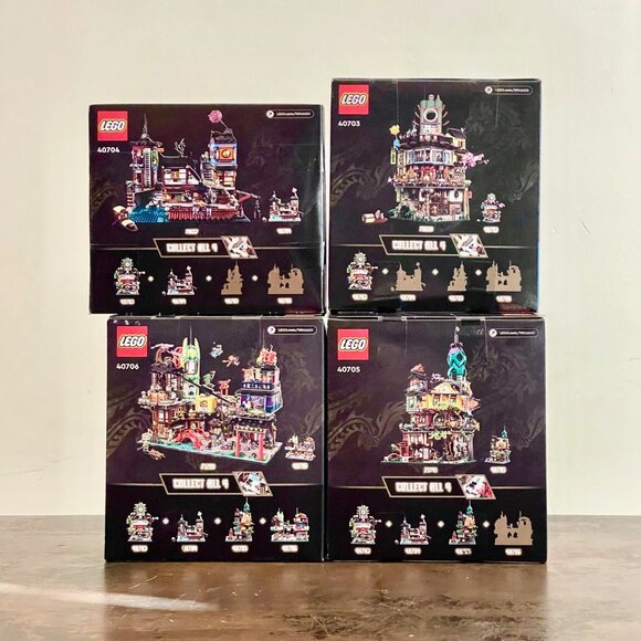 LEGO Lot of 4 Micro Ninjago City Sets 40703 40704 40705 40706 NIB New in Hand - Picture 2 of 16